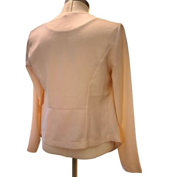 Lush Cream Waterfall Jacket Cascade Open Woman's Size Small Vr605 - Picture 10 of 14